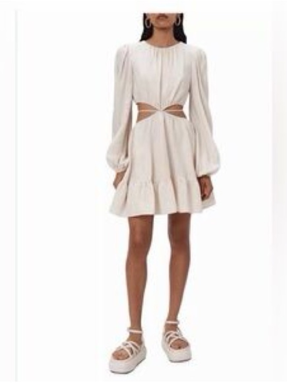 Issy Mini Dress in Ivory
